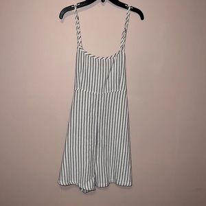 Billabong striped romper -blue and white